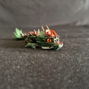 Detailed Rose Dragon Tadling Fidget Pendant